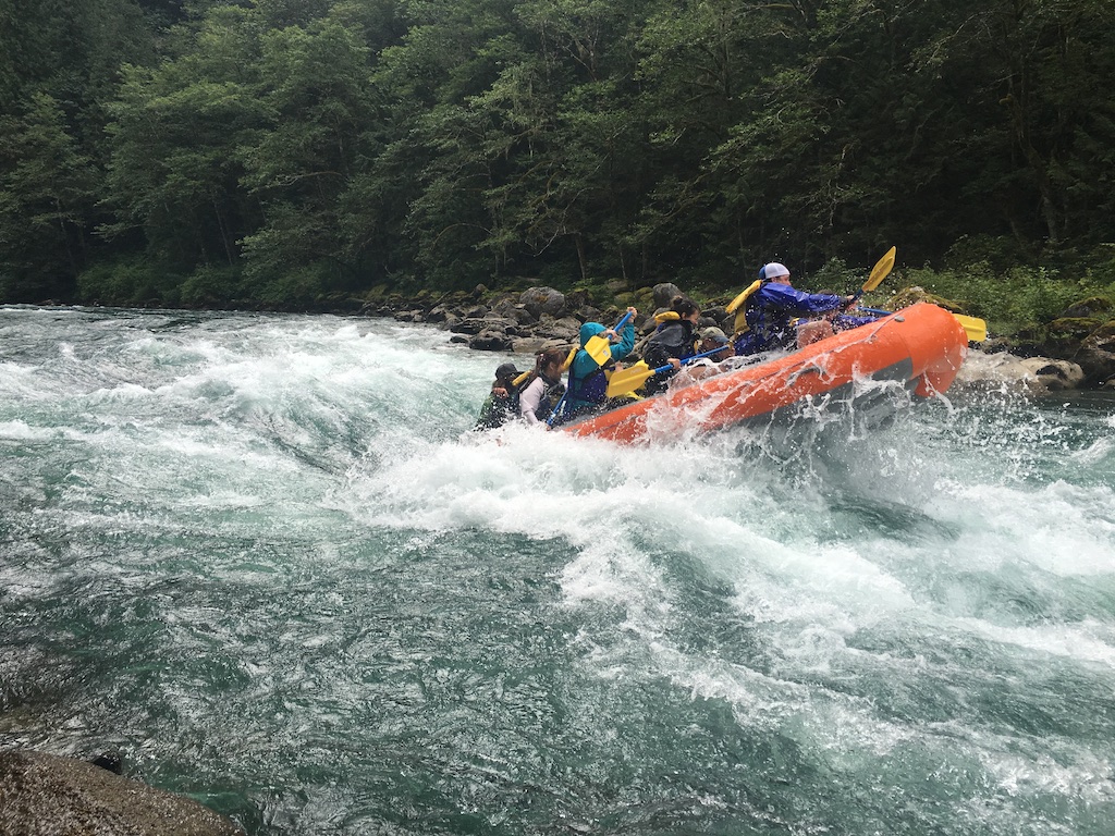 Shovelspur rapid on the Skagit River.