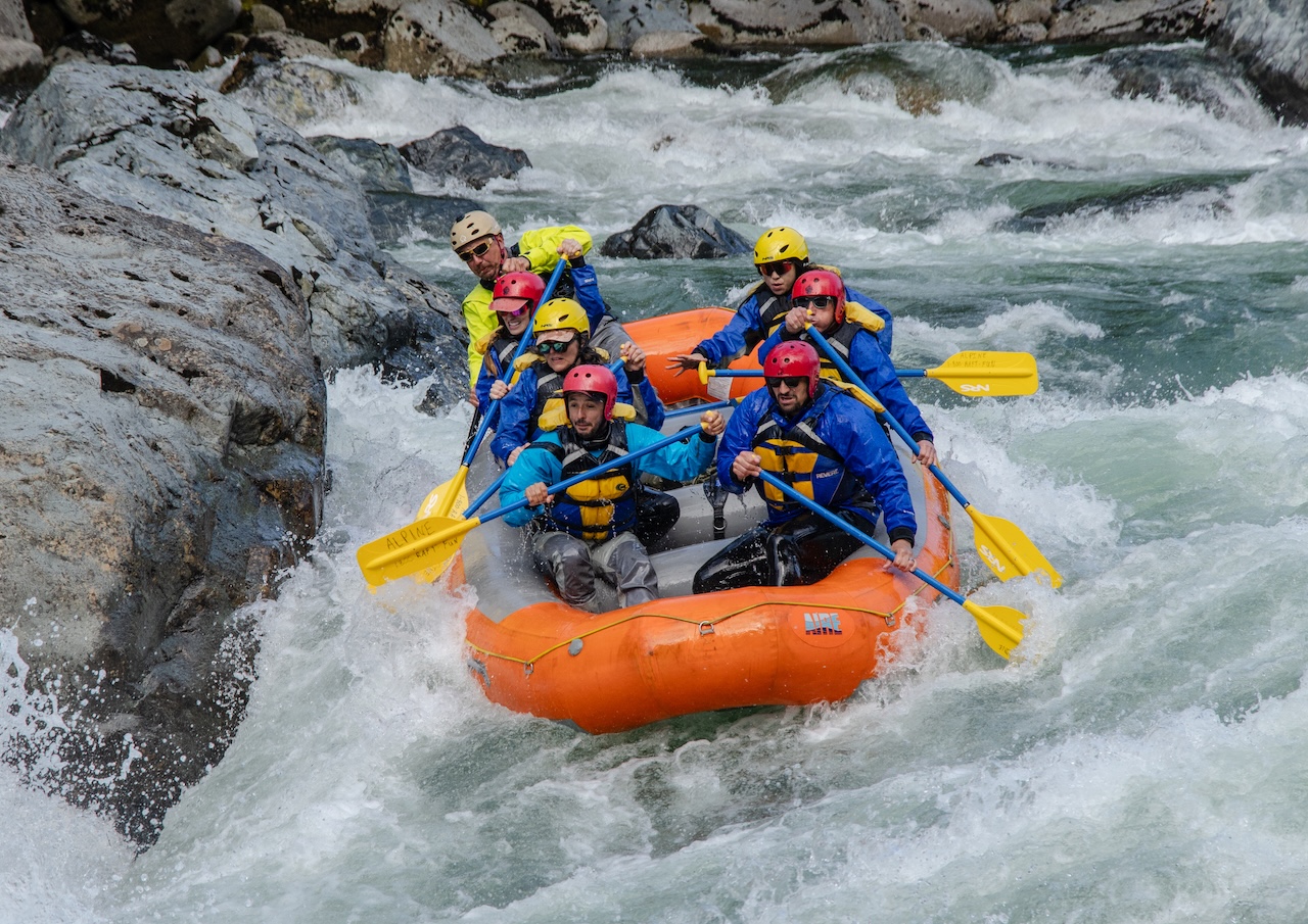 Skykomish River Boulder Drop rapid Seattle Washington