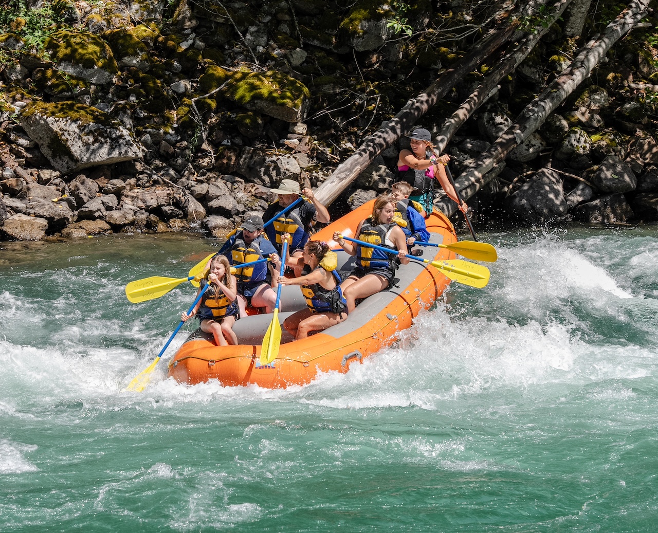 Family river rafting trips in the North Cascades National Park.