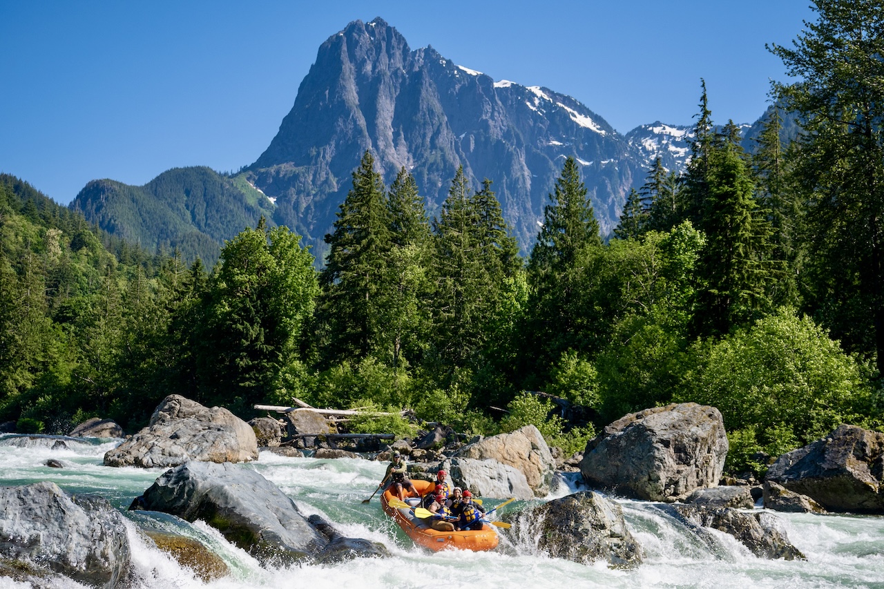 Best whitewater river rafting near Seattle Washington.